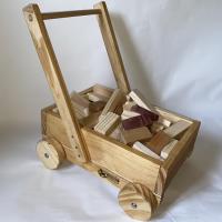 Image of Push Trolley With Hand Sanded Blocks